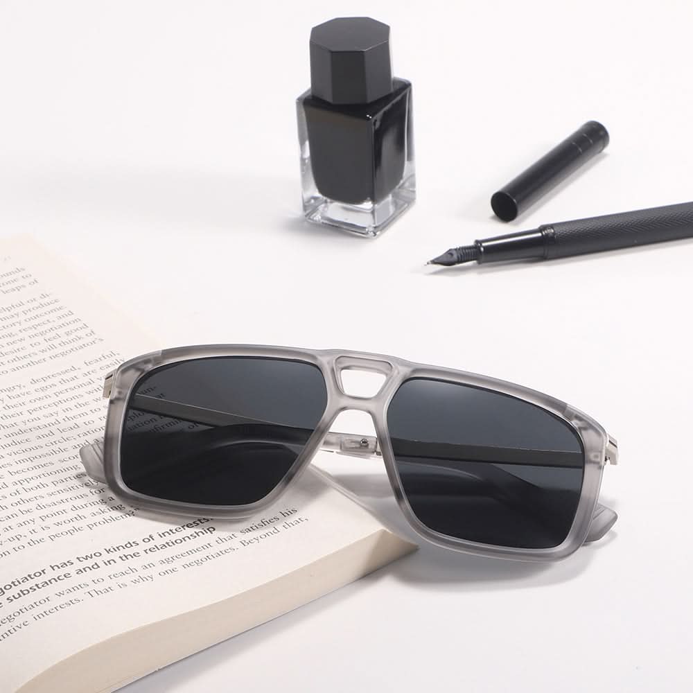 Dollger Vintage Bridge Square Tinted Sunglasses