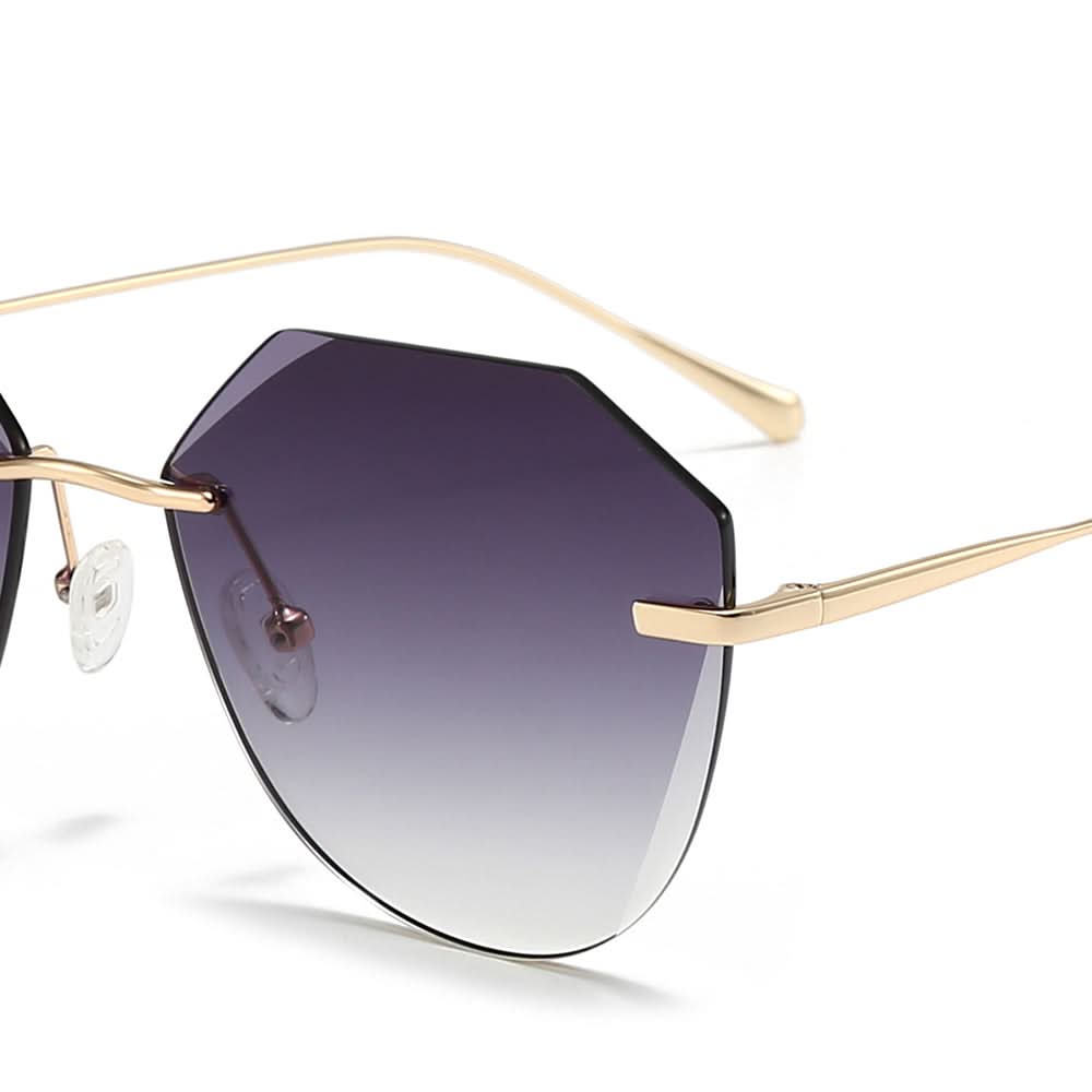 Dollger Irregular Round Tinted Sunglasses