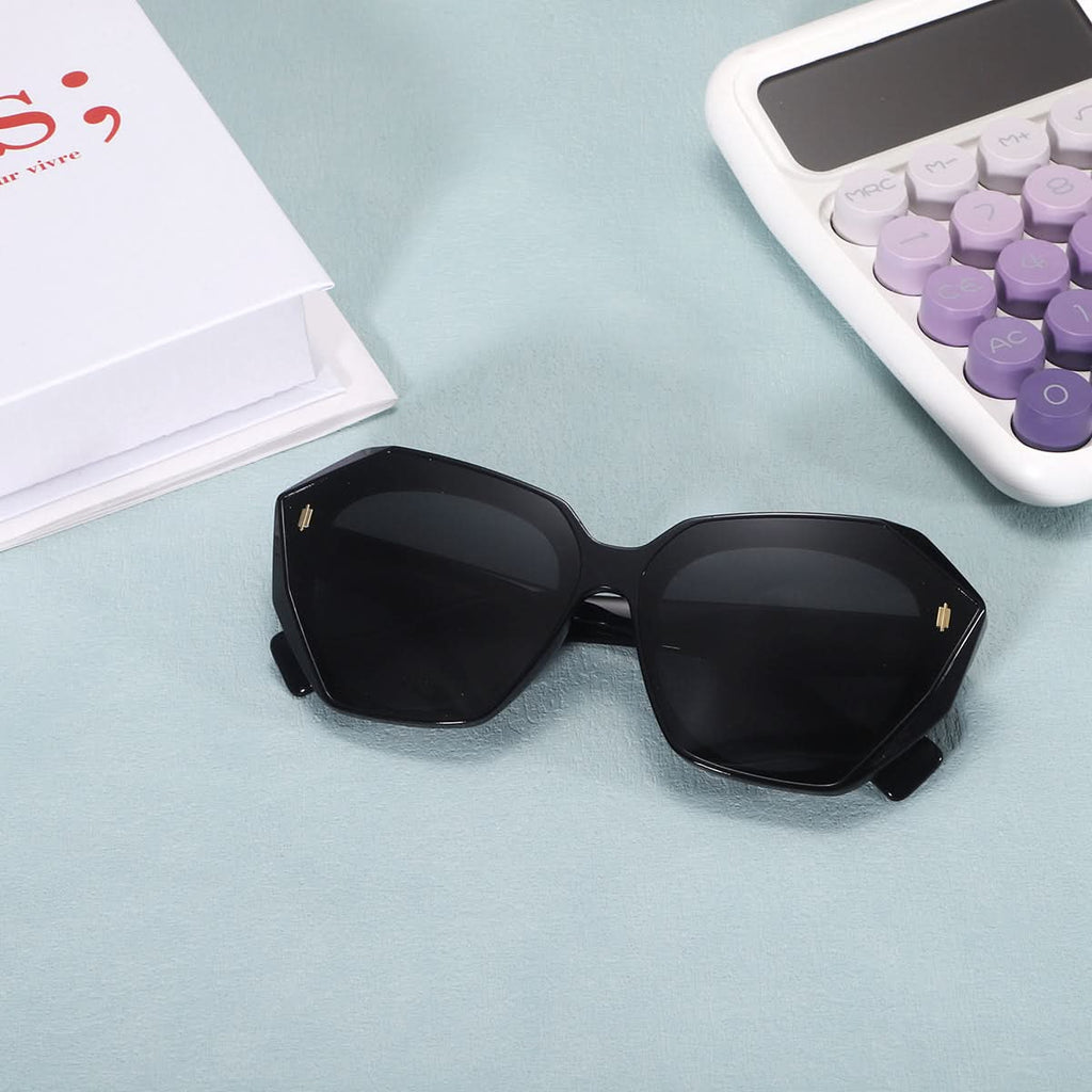 Retro Tinted Polygonal Cat Eye Sunglasses