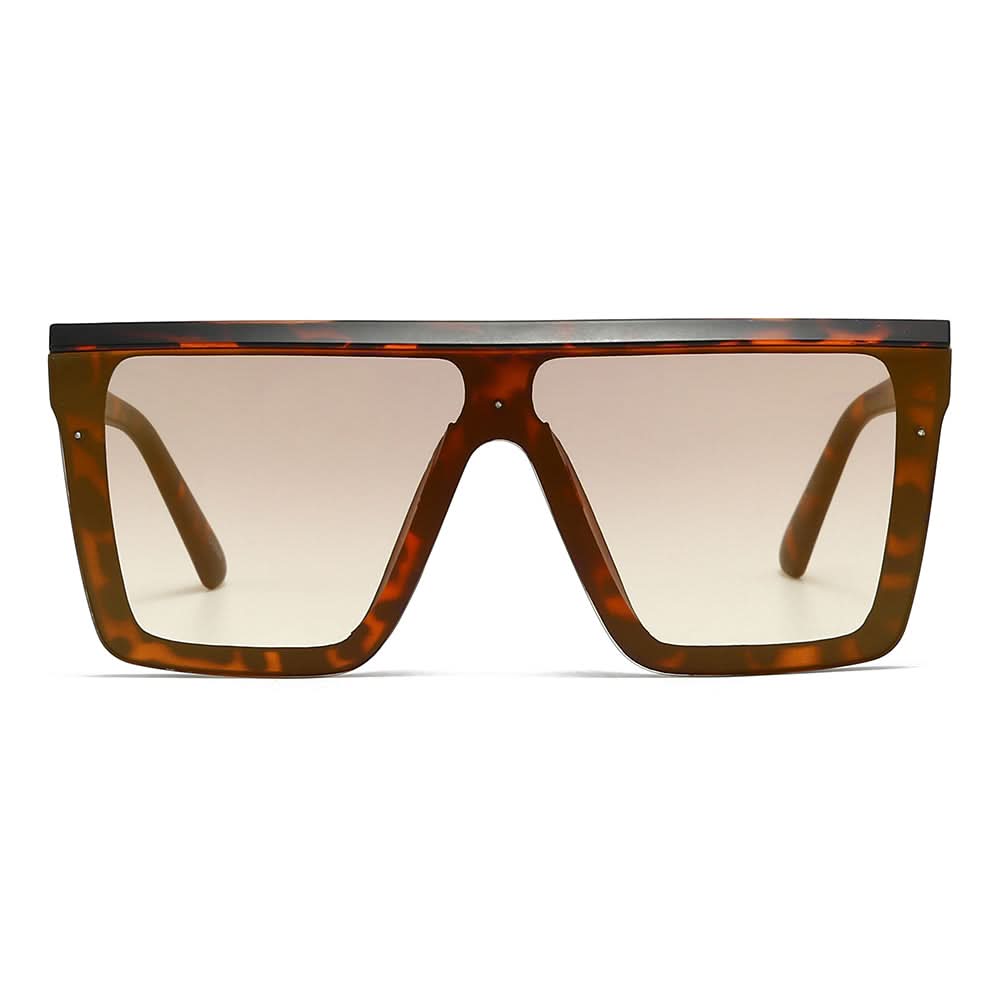 Dollger Black Rectangle Aviator Sunglasses