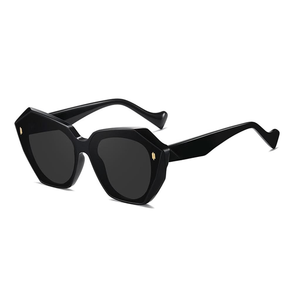 Retro Tinted Polygonal Cat Eye Sunglasses