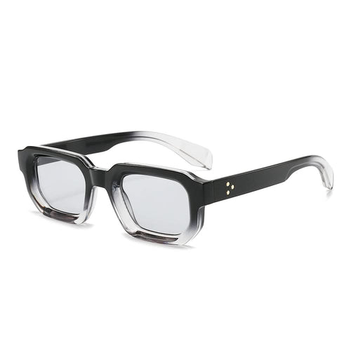 Dollger Acetate Rectangle Full-Rim Tinted Sunglasses