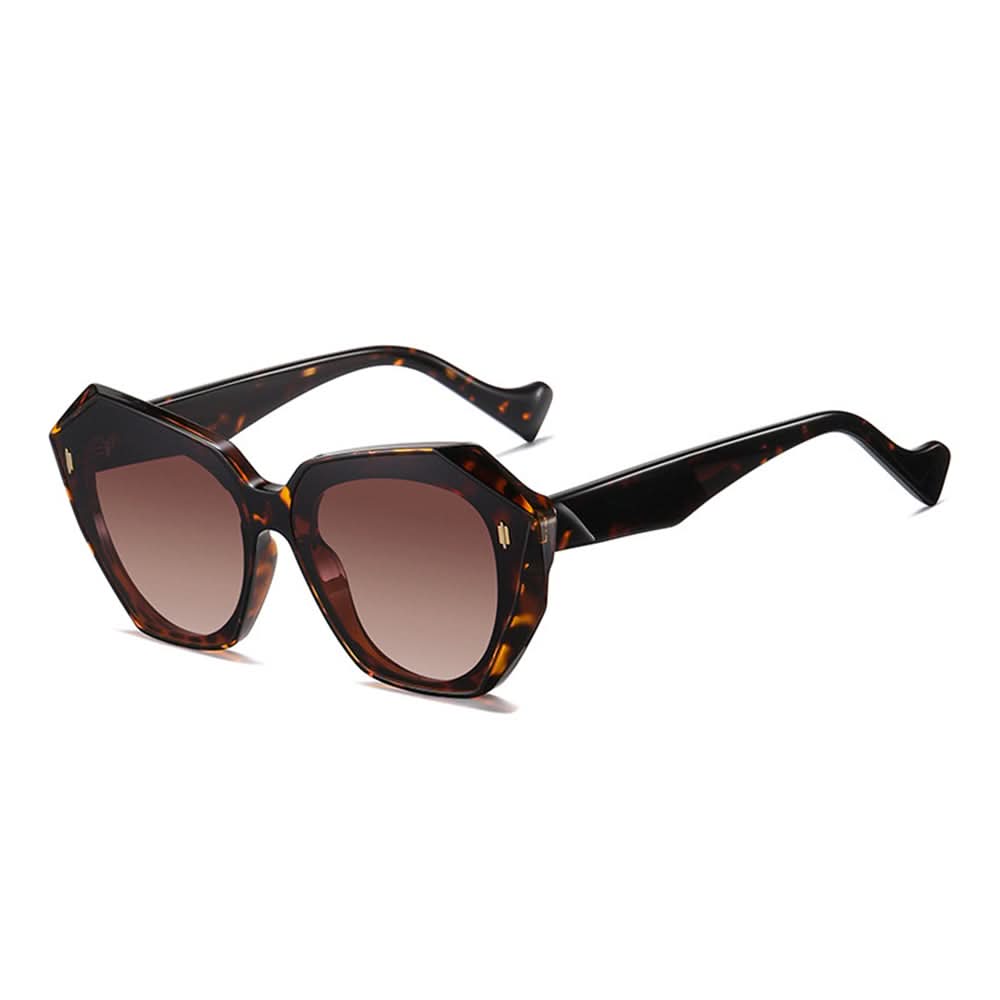 Retro Tinted Polygonal Cat Eye Sunglasses