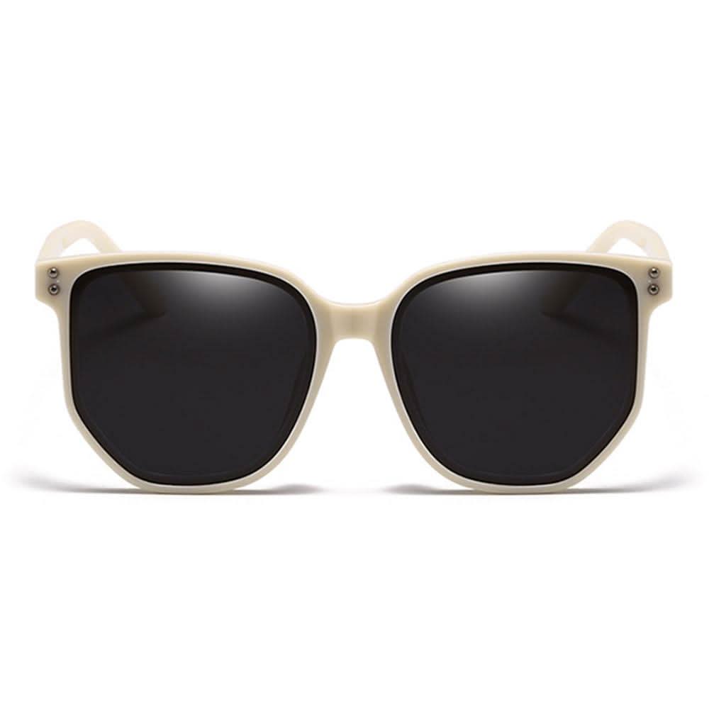 Retro Circle Frame Resin Sunglasses