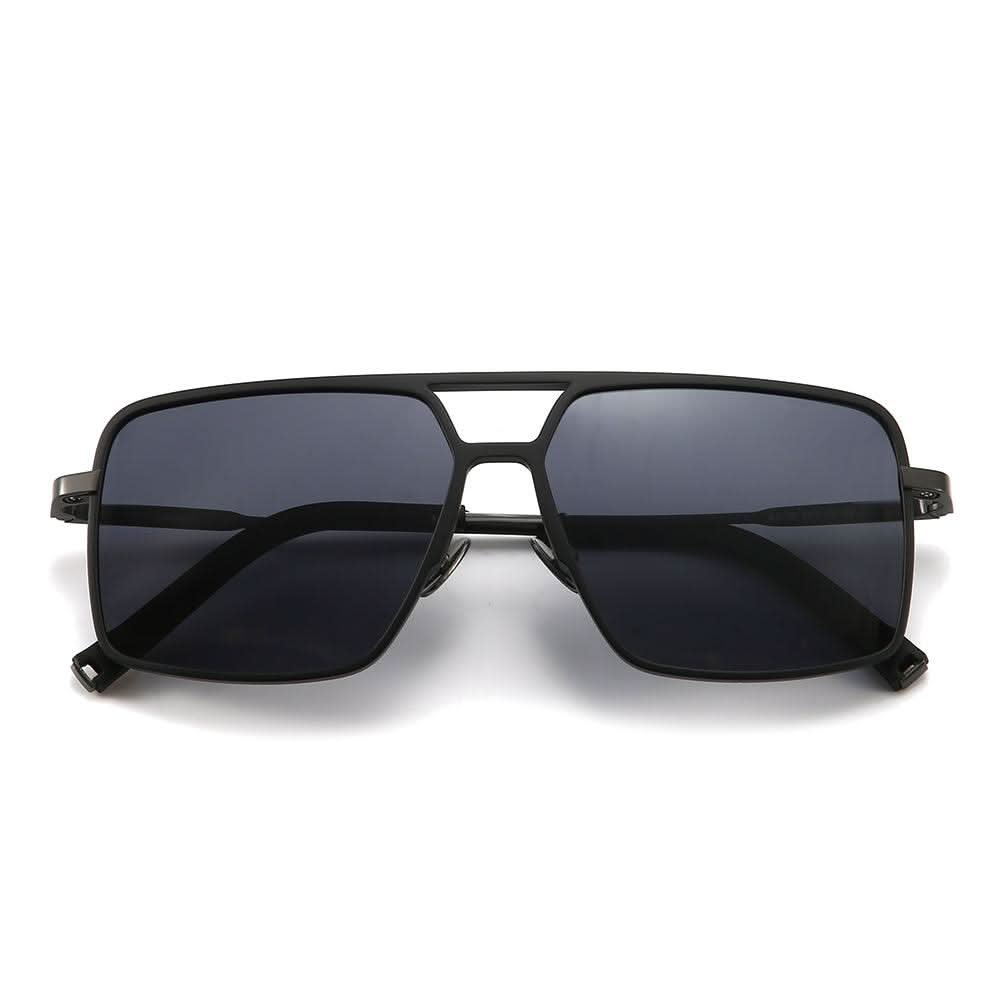 Dollger Titanium Frame Square Aviator Sunglasses