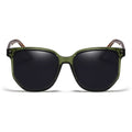 Retro Circle Frame Resin Sunglasses