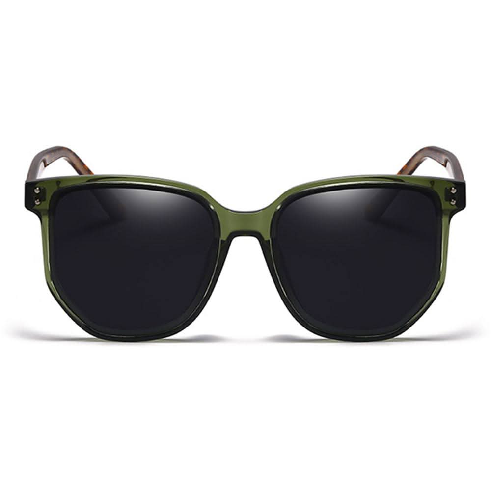 Retro Circle Frame Resin Sunglasses