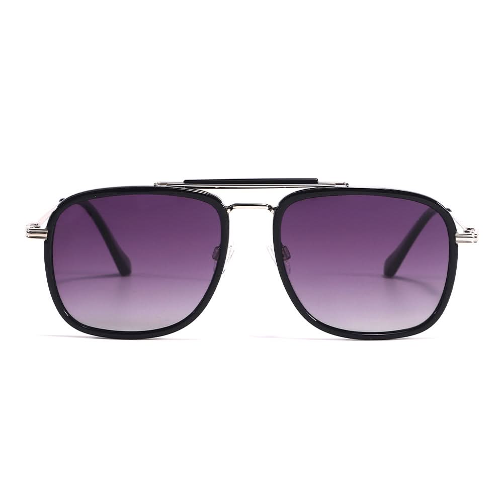 Dollger Square Aviator Black Sunglasses