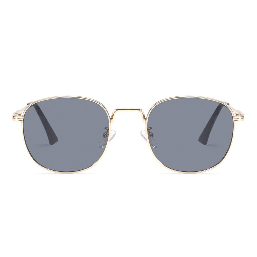 Dollger Rose Gold Retro-Vintage Round Tinted Sunglasses