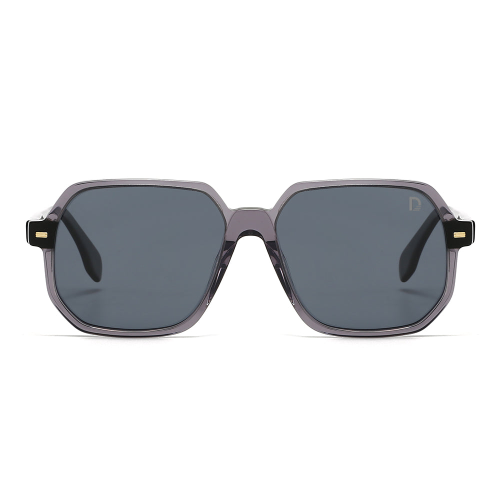 Dollger Hipster Square Full-Rim Sunglasses