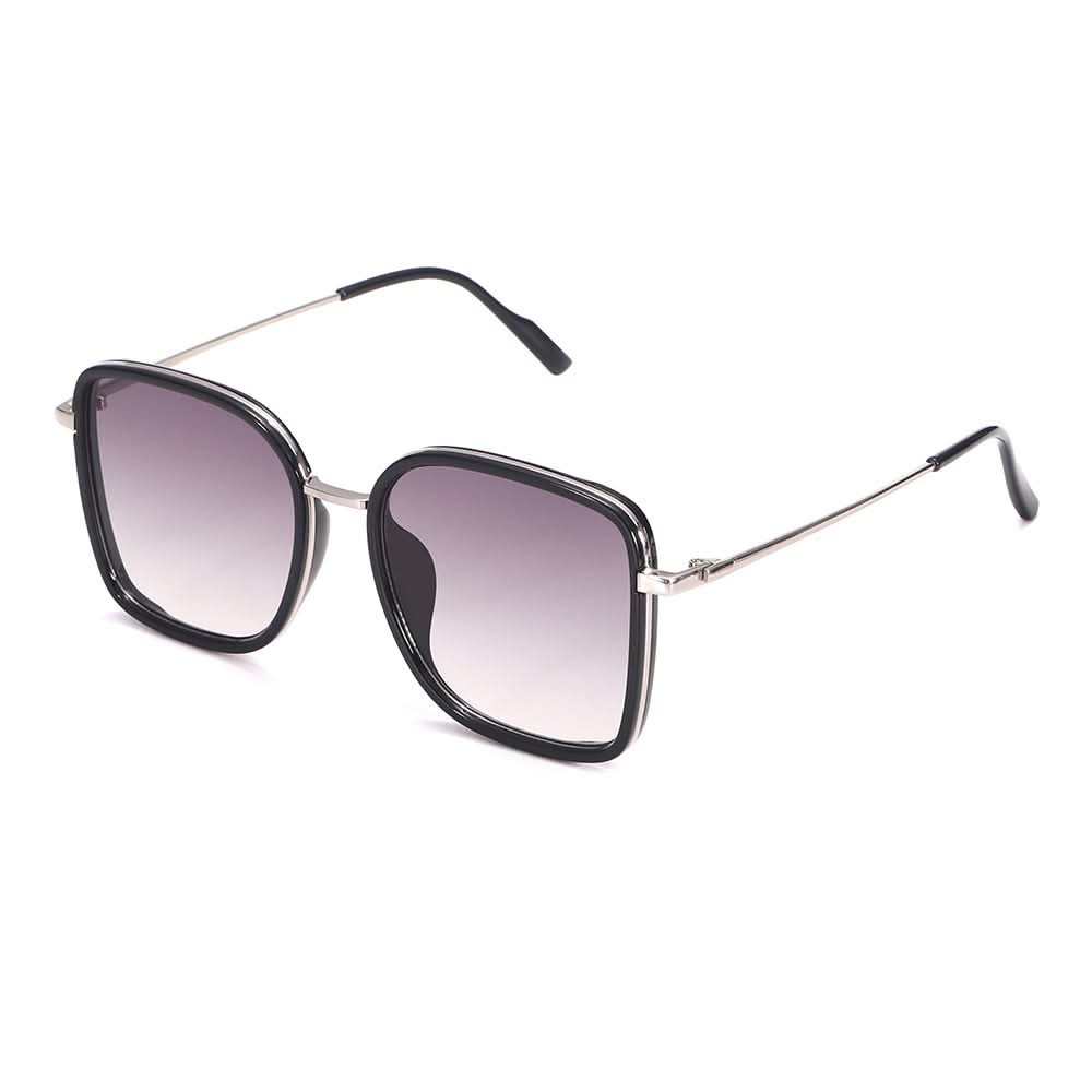 Dollger Wine Color Vintage Metal Geometric Tinted Sunglasses