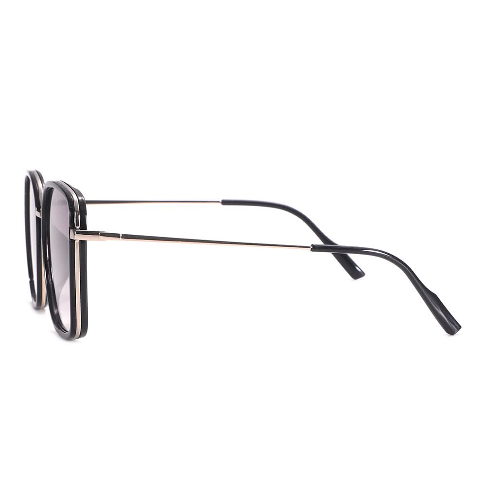 Dollger Wine Color Vintage Metal Geometric Tinted Sunglasses