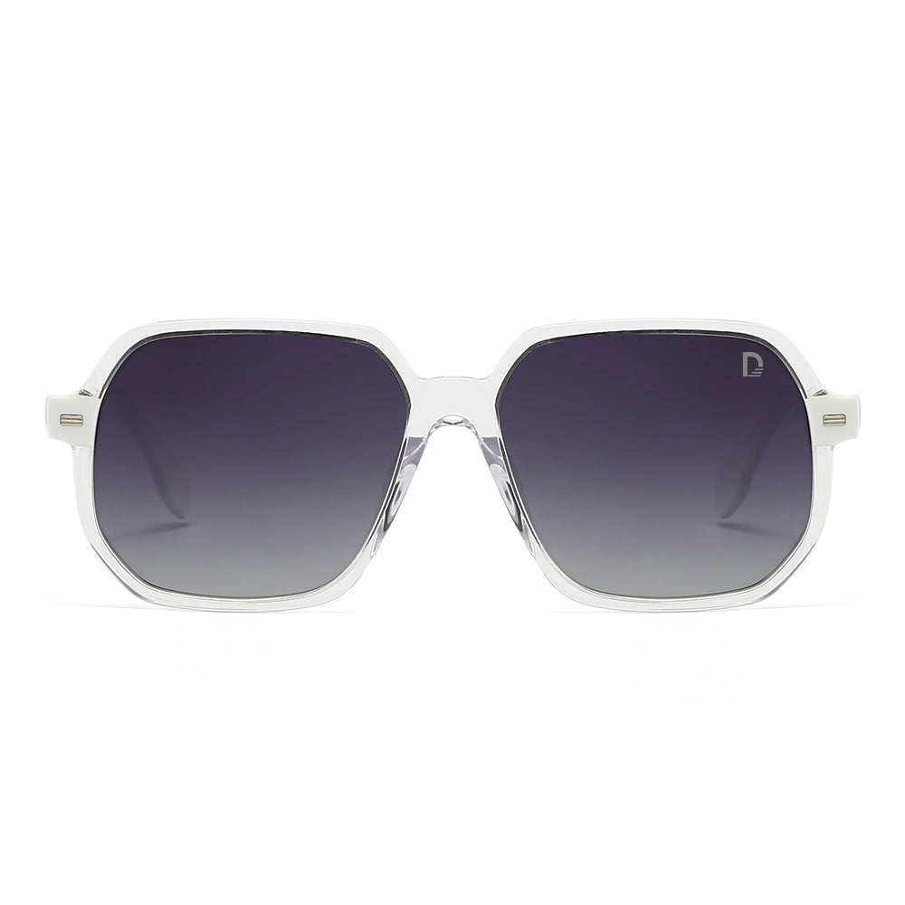 Dollger Hipster Square Full-Rim Sunglasses