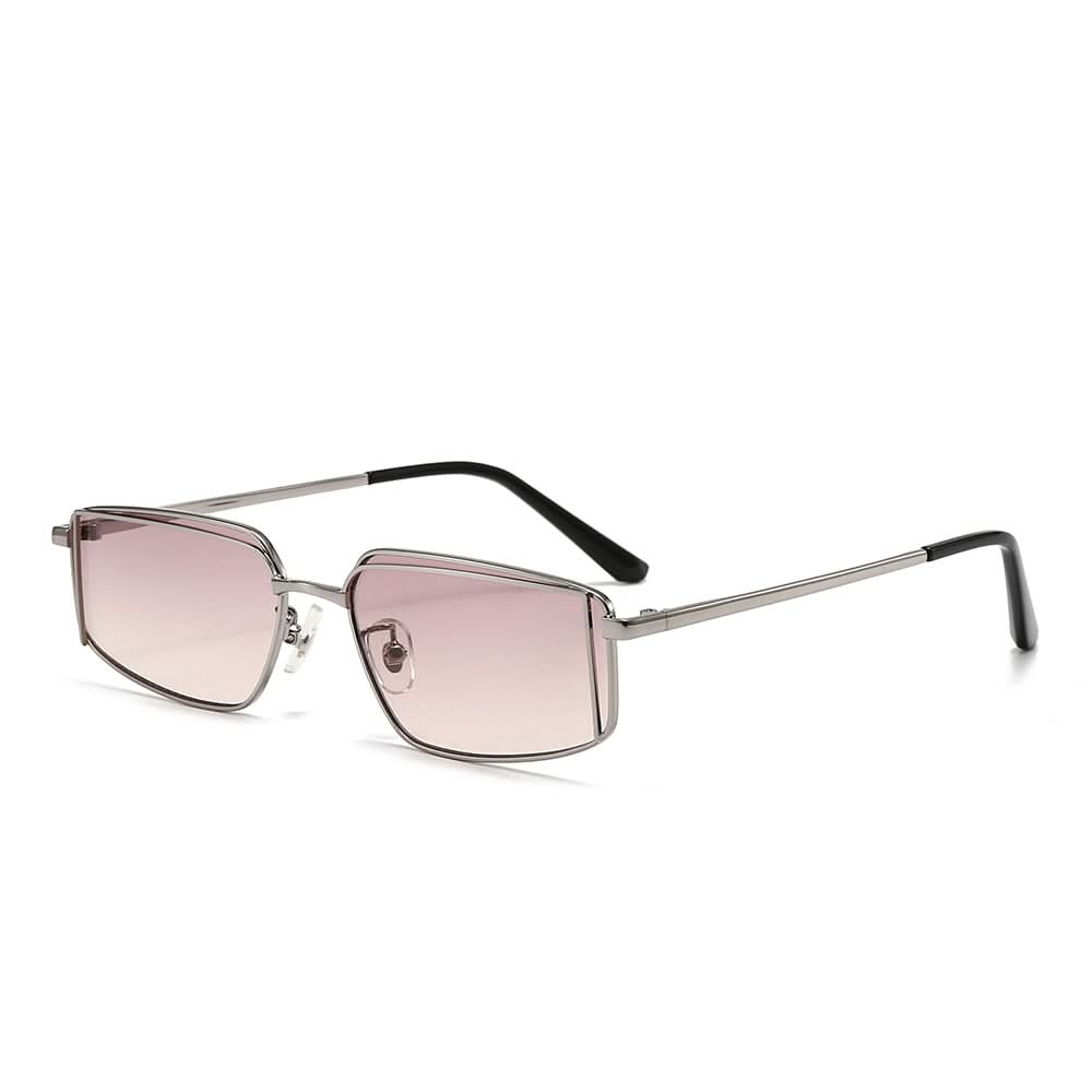 Dollger Rectangular Metal Tinted Sunglasses