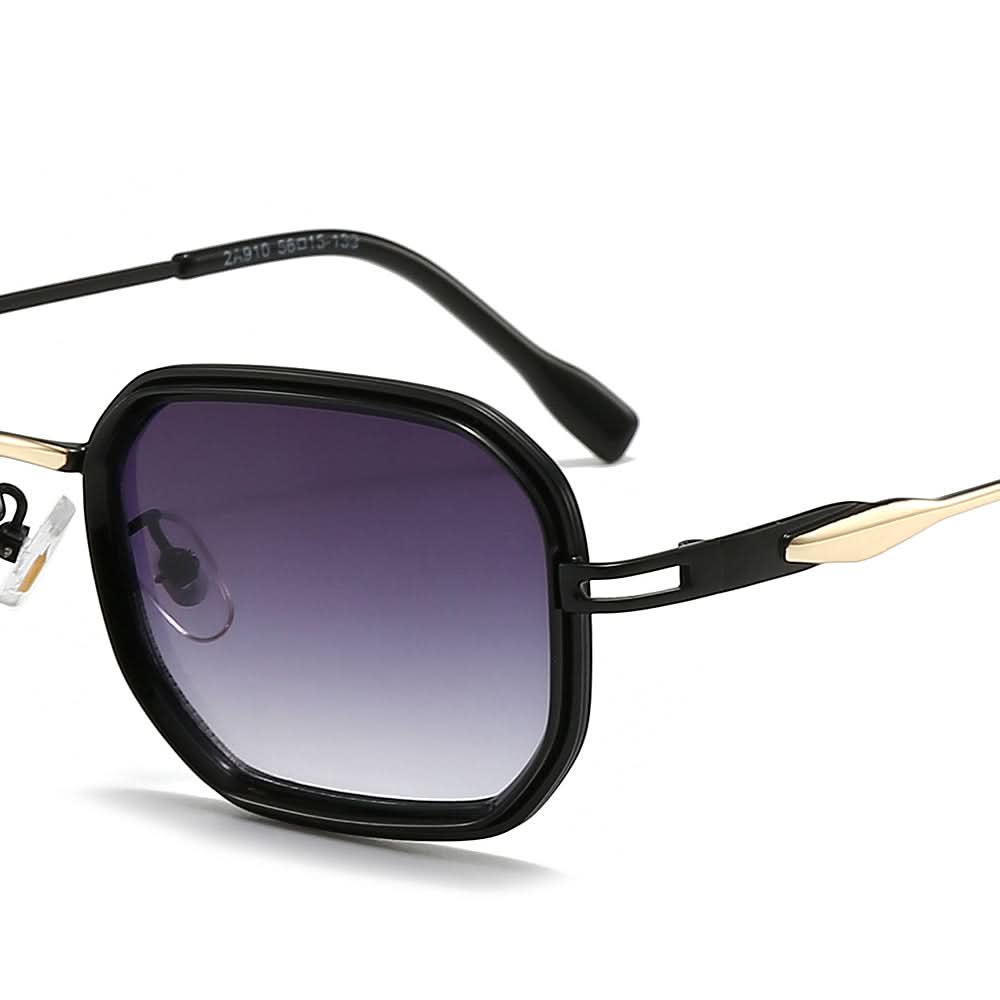 Dollger Retro-Vintage Rectangle Geometric Tinted Sunglasses