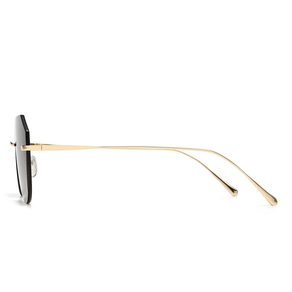 Dollger Irregular Round Tinted Sunglasses